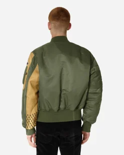 Undercover Coats And Jackets^fragment design x Alpha Industries Nylon MA-1 Jacket Khaki