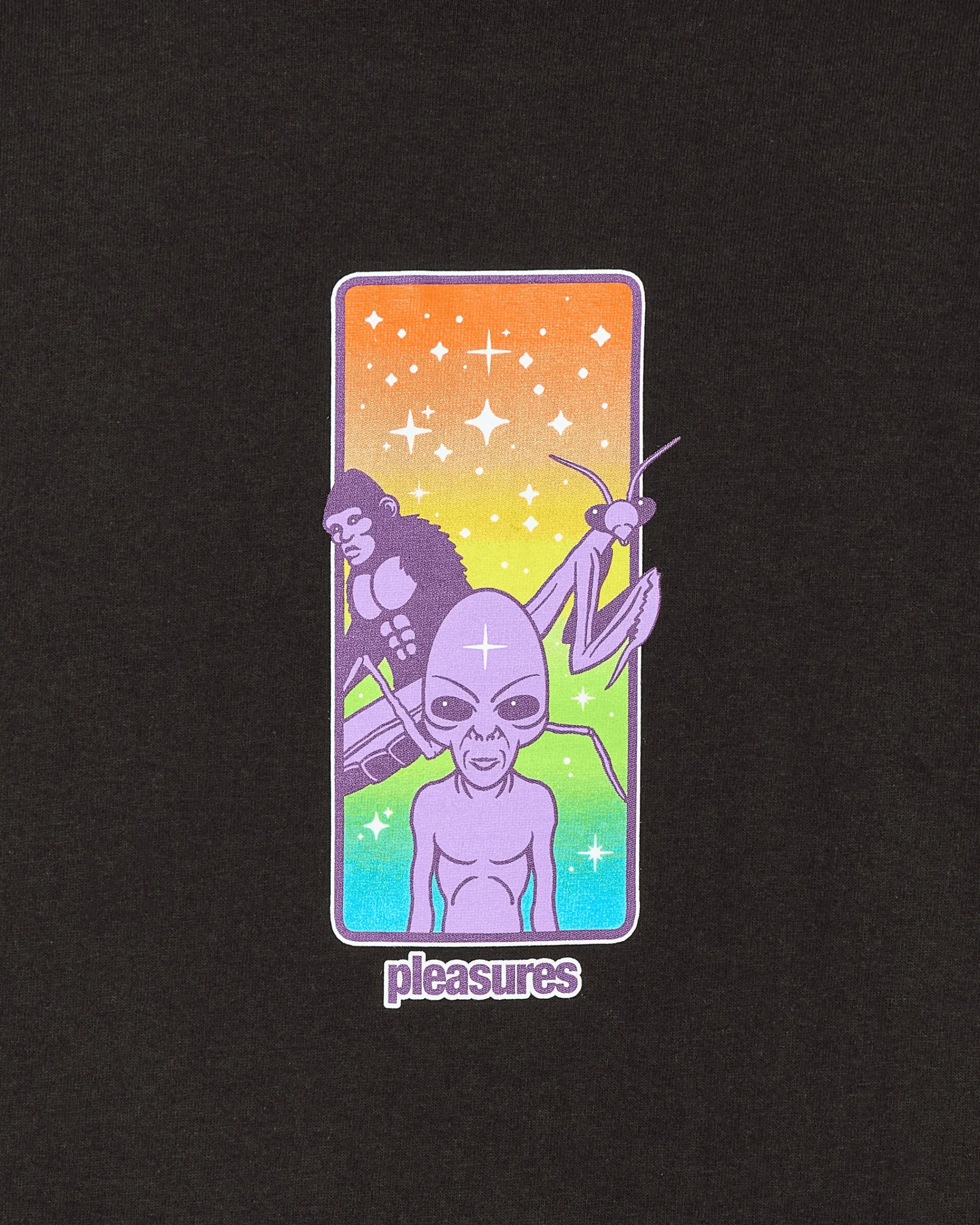 Pleasures T-Shirts^Friends T-Shirt Black