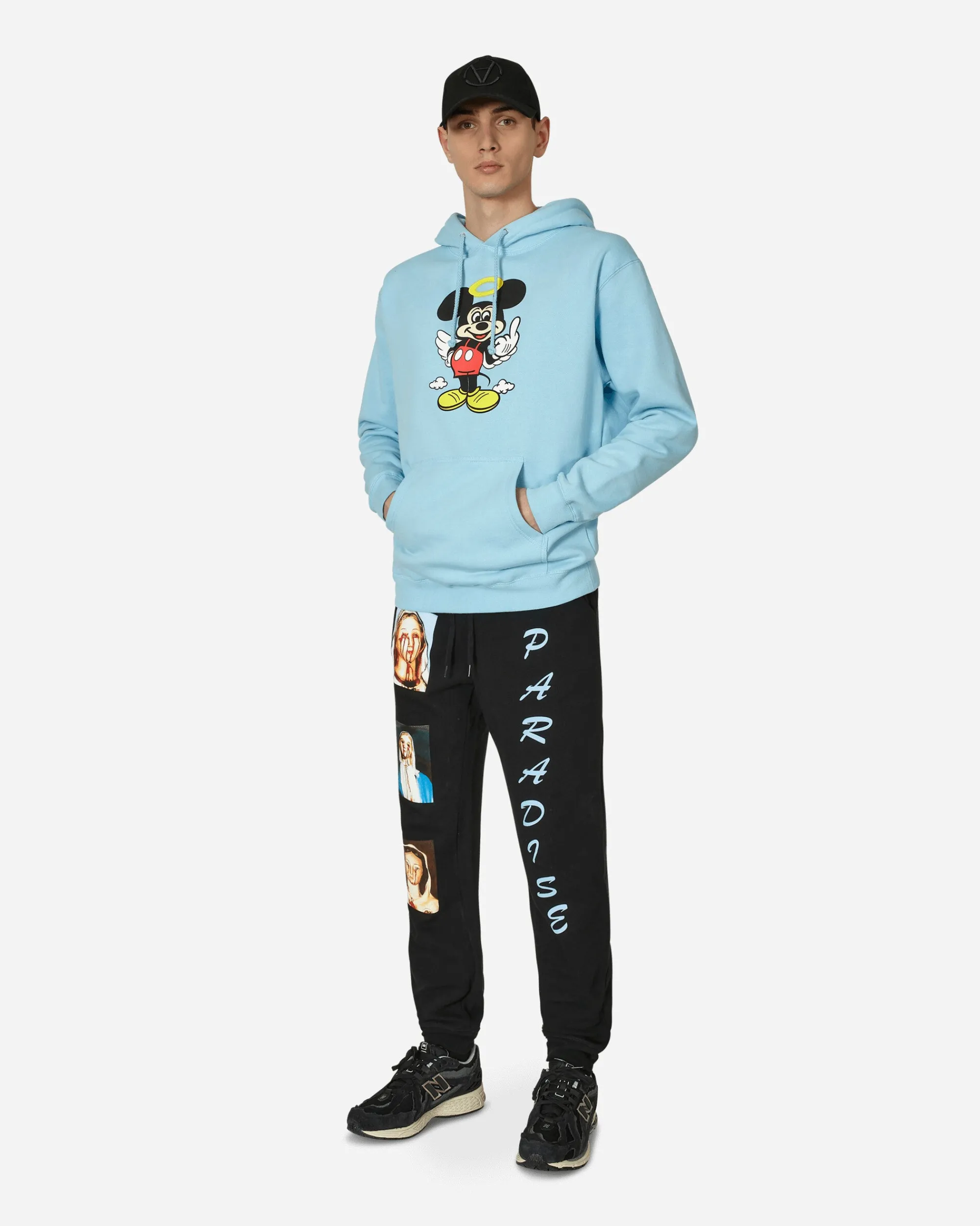 Paradis3 Sweatshirts^Fuck You Hooded Sweatshirt Blue
