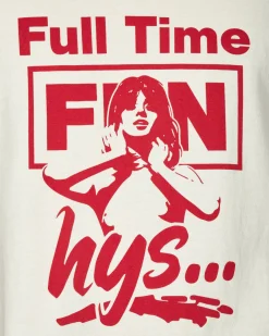 Hysteric Glamour T-Shirts^Full Time Fun T-Shirt Dirty White