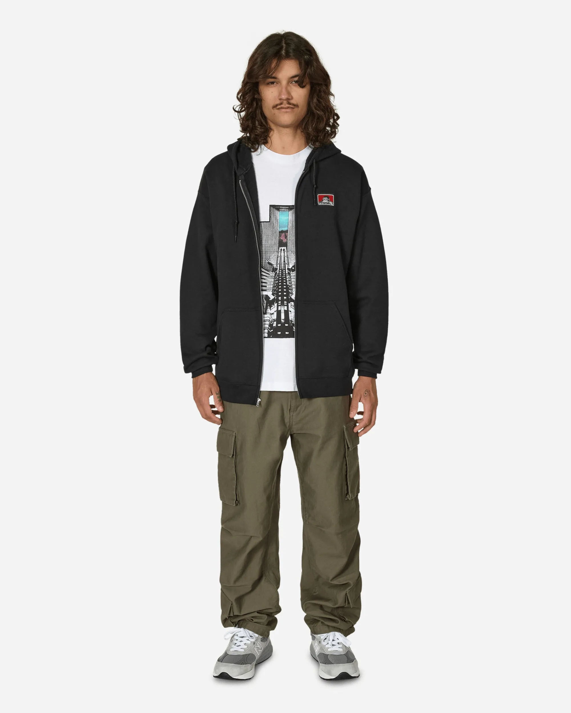 Ben Davis Sweatshirts^Full Zip Hooded Sweatshirt Black