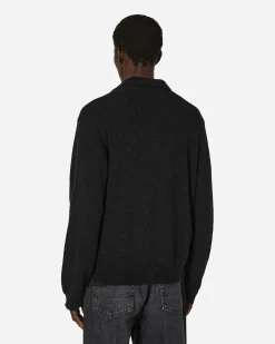 Our Legacy Knitwear^Fuzzy Alpaca Evening Polo Black