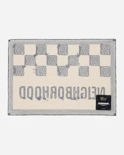 Neighborhood Textile^Gallery 1950 Checker Rug Mat Black