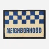 Neighborhood Textile^Gallery 1950 Checker Rug Mat Blue