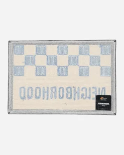 Neighborhood Textile^Gallery 1950 Checker Rug Mat Blue