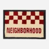 Neighborhood Textile^Gallery 1950 Checker Rug Mat Red