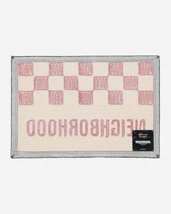 Neighborhood Textile^Gallery 1950 Checker Rug Mat Red
