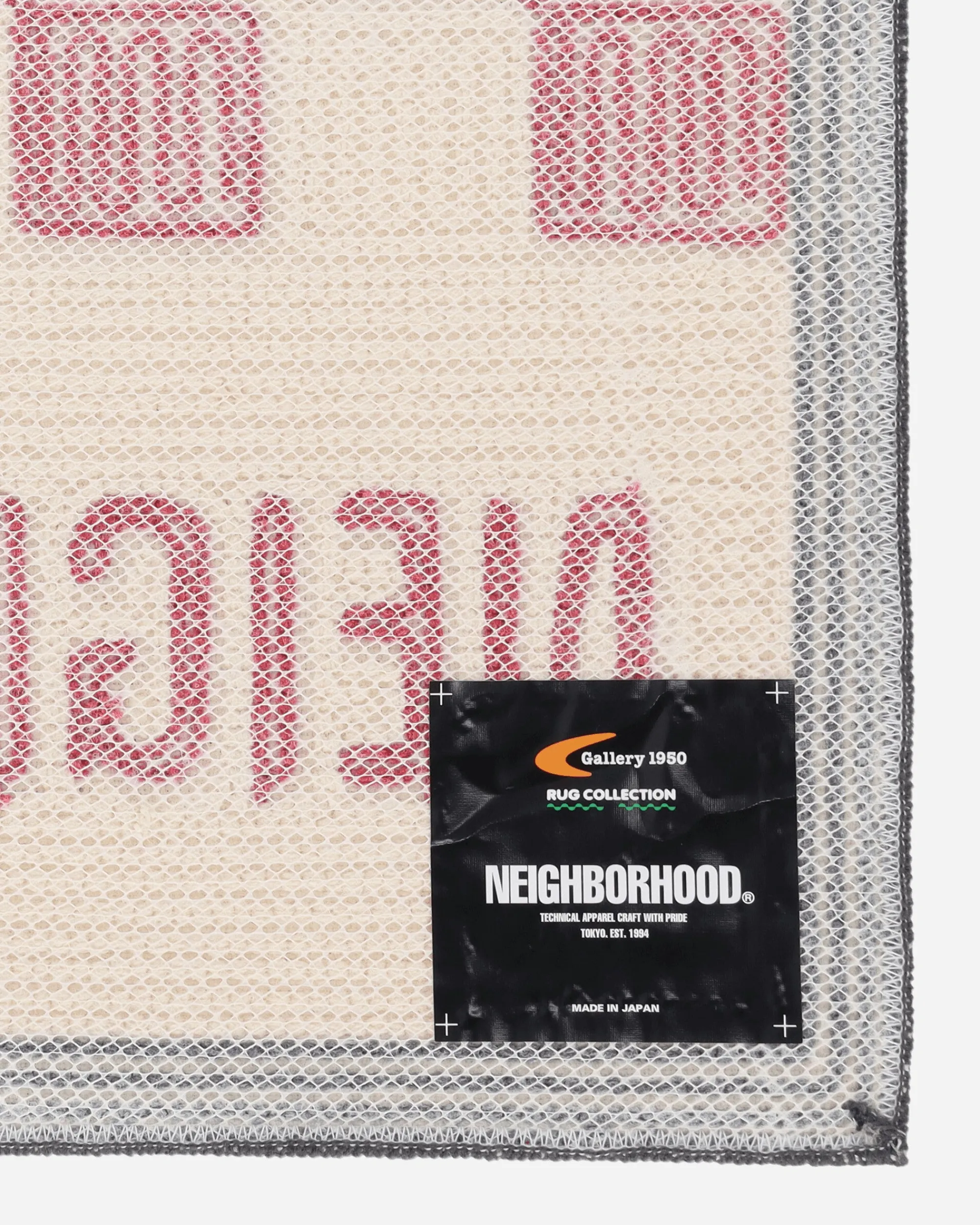 Neighborhood Textile^Gallery 1950 Checker Rug Mat Red