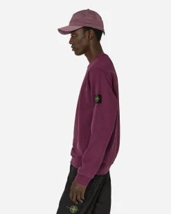 Stone Island Sweatshirts^Garment Dyed Crewneck Sweatshirt Dark Burgundy