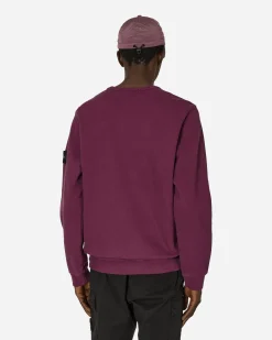 Stone Island Sweatshirts^Garment Dyed Crewneck Sweatshirt Dark Burgundy