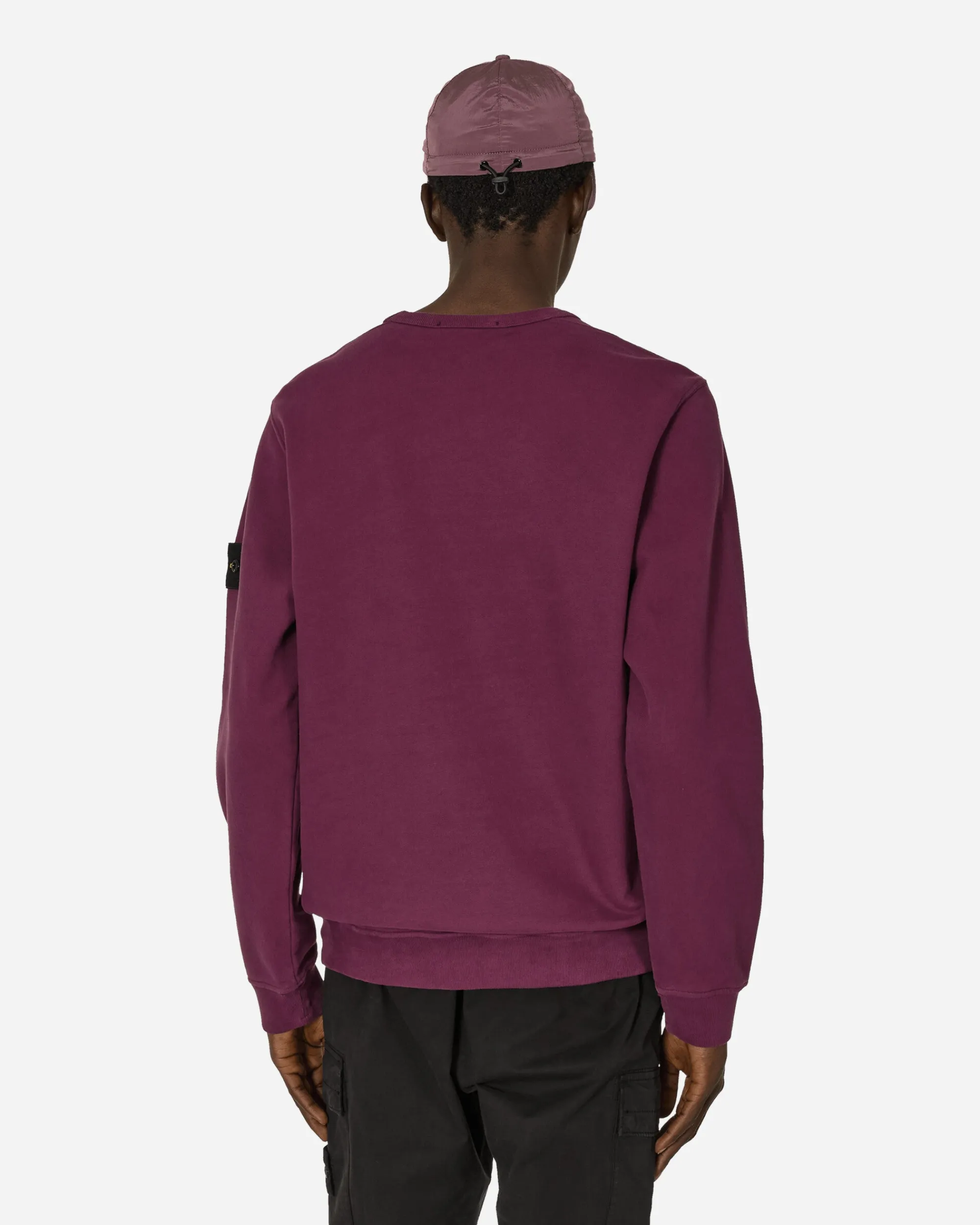 Stone Island Sweatshirts^Garment Dyed Crewneck Sweatshirt Dark Burgundy
