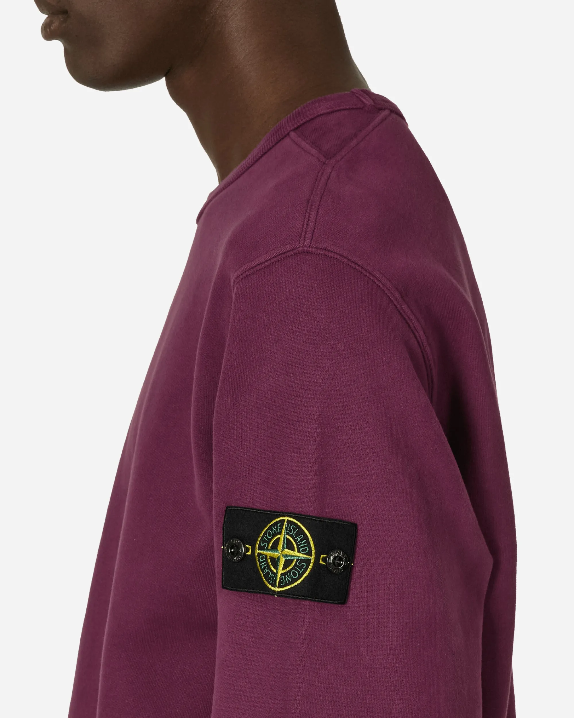 Stone Island Sweatshirts^Garment Dyed Crewneck Sweatshirt Dark Burgundy