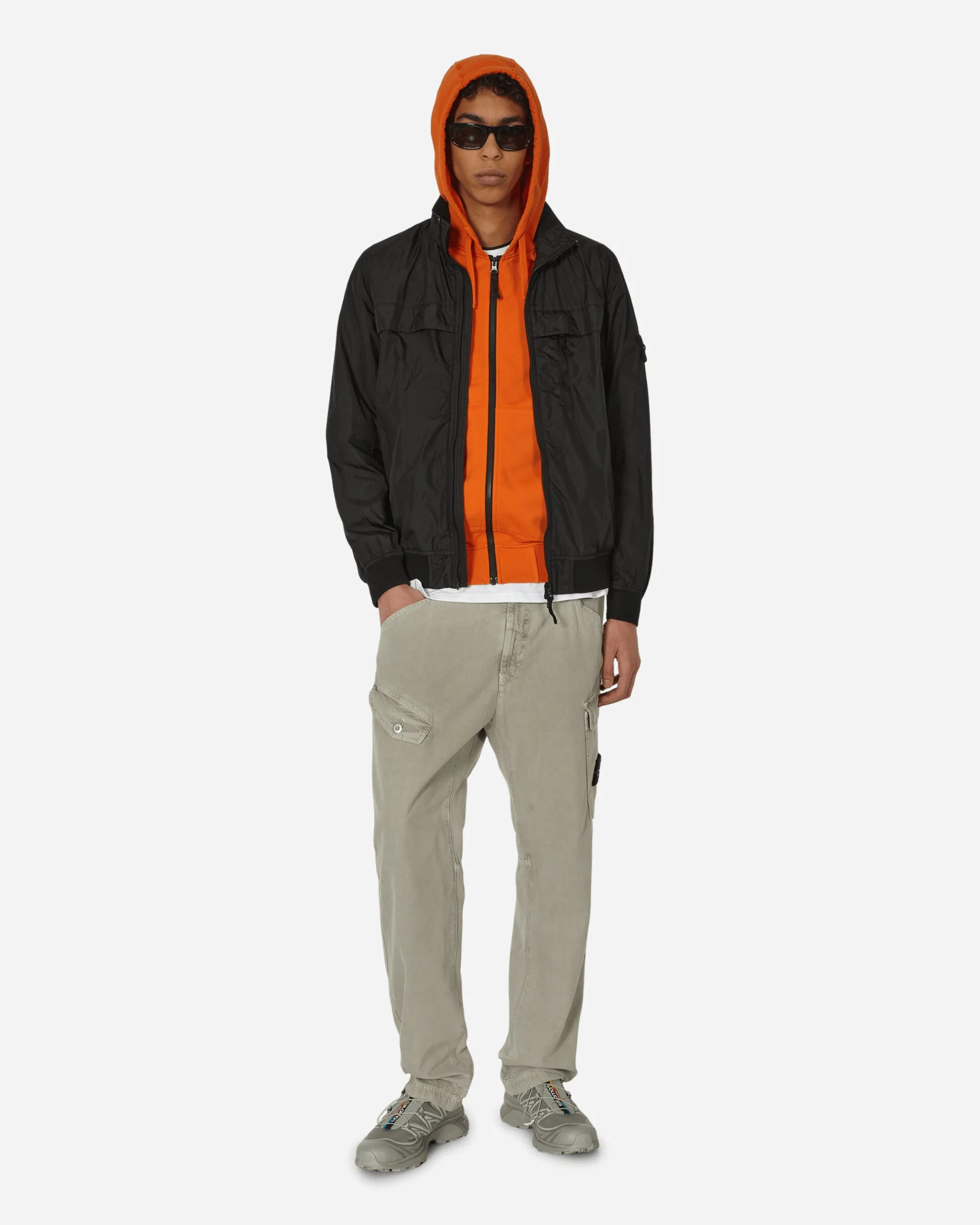 Stone Island Coats And Jackets^Garment Dyed Crinkle Reps R-NY Jacket Black