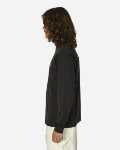 Stone Island T-Shirts^Garment Dyed Logo Longsleeve T-Shirt Black