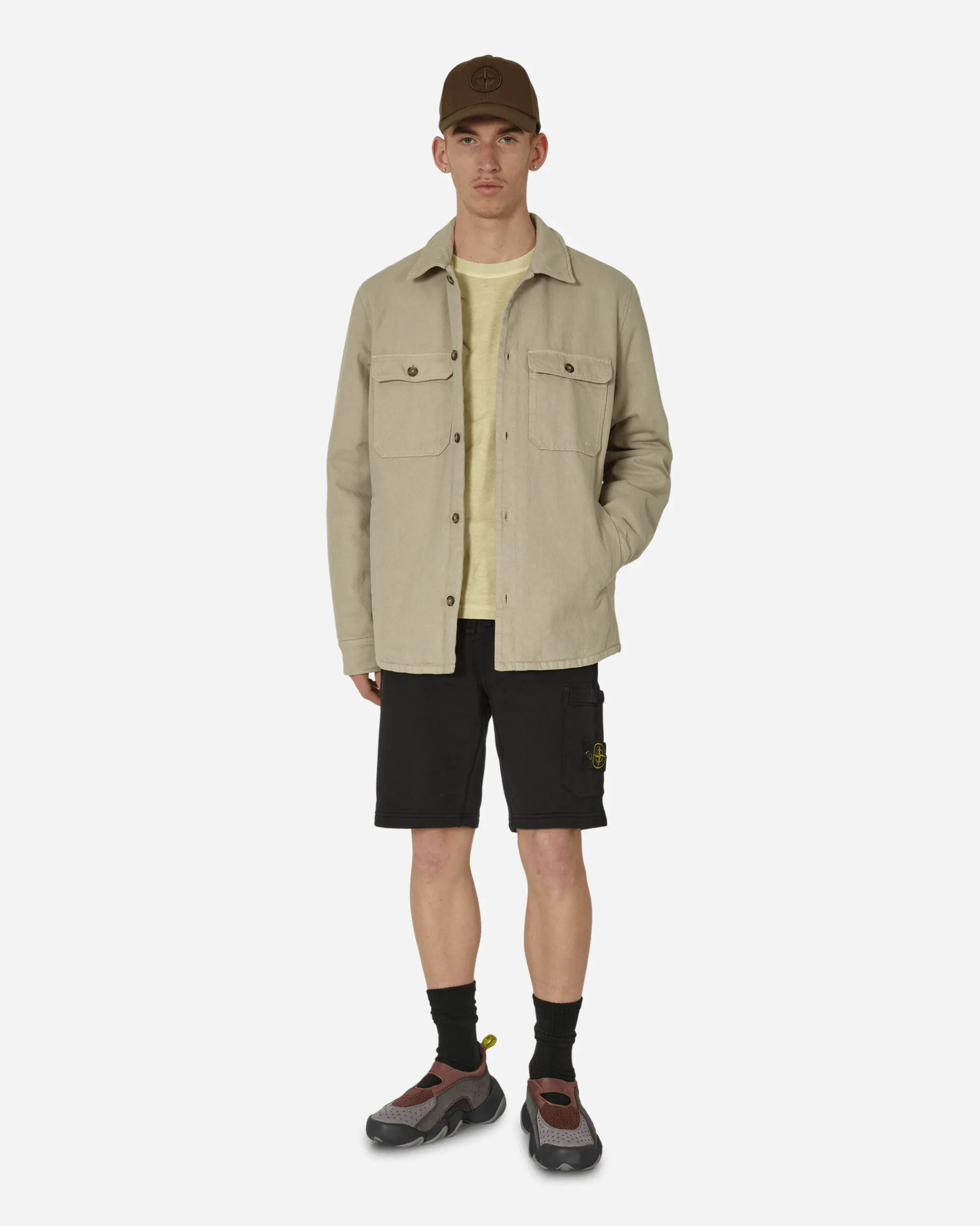 Stone Island T-Shirts^Garment Dyed Logo T-Shirt Natural Beige