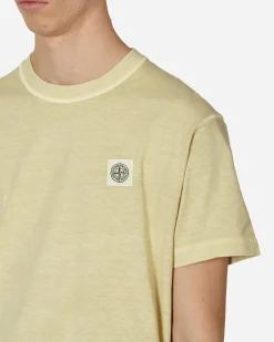 Stone Island T-Shirts^Garment Dyed Logo T-Shirt Natural Beige