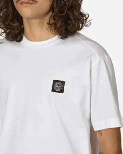 Stone Island T-Shirts^Garment Dyed Logo T-Shirt White