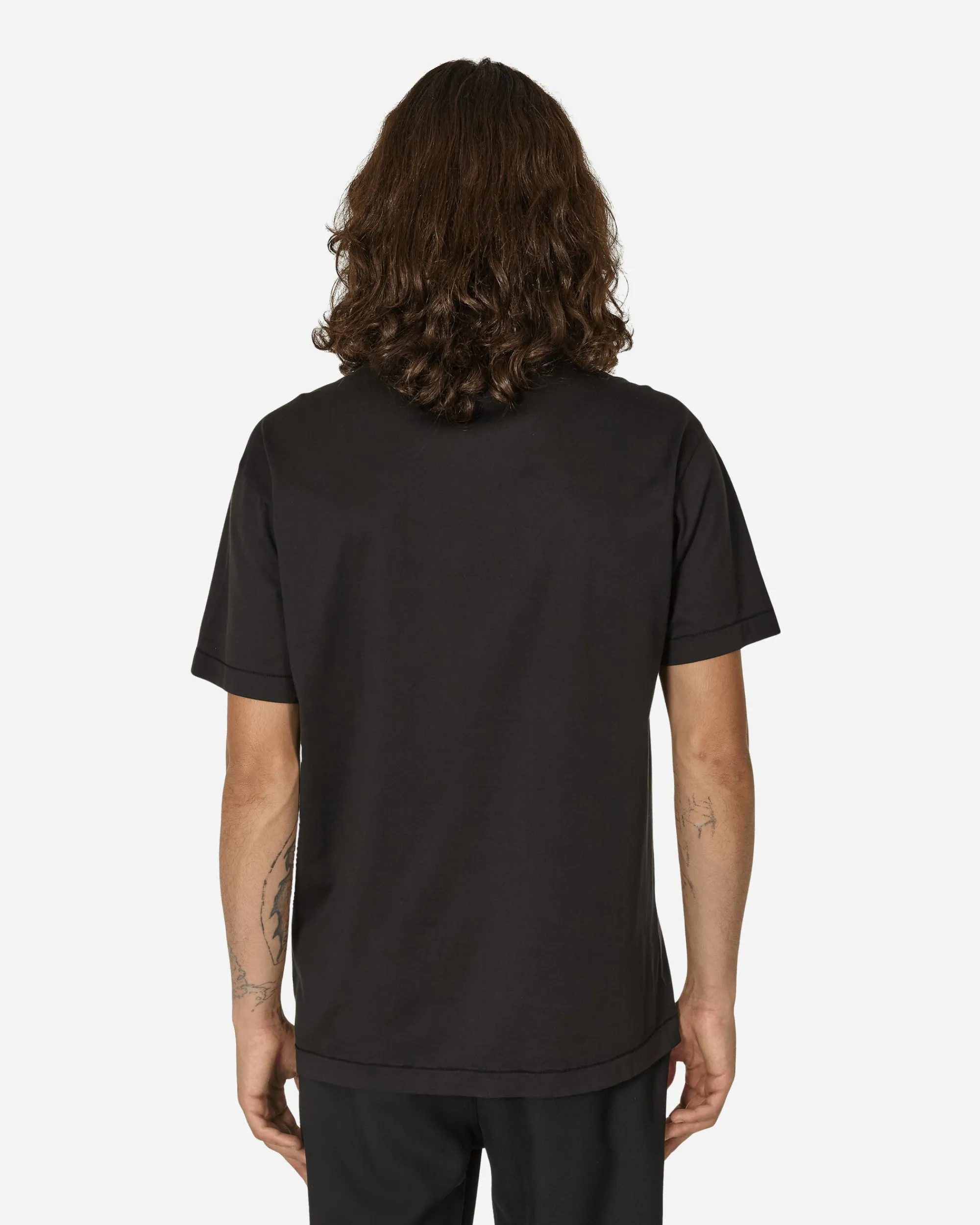 Stone Island T-Shirts^Garment Dyed Logo T-Shirt Black