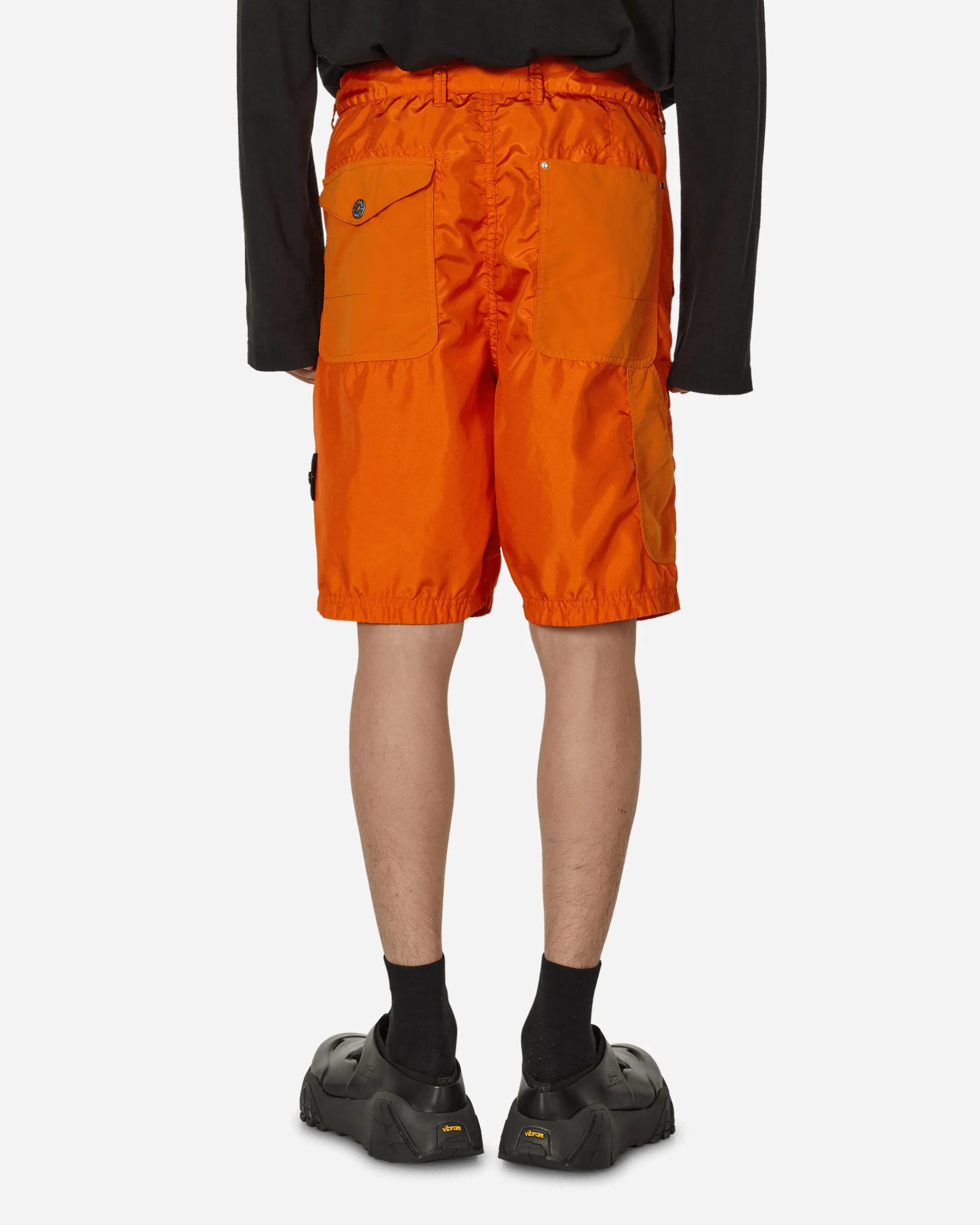 Stone Island Shorts^Garment Dyed Polyester Shorts Orange