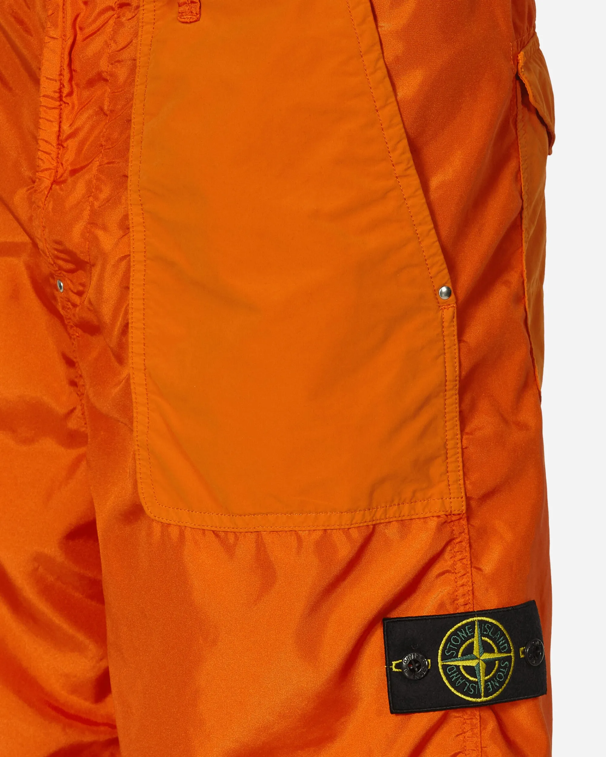 Stone Island Shorts^Garment Dyed Polyester Shorts Orange