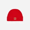 Stone Island Hats|Hats^Garment Dyed Wool Beanie Lobster Red
