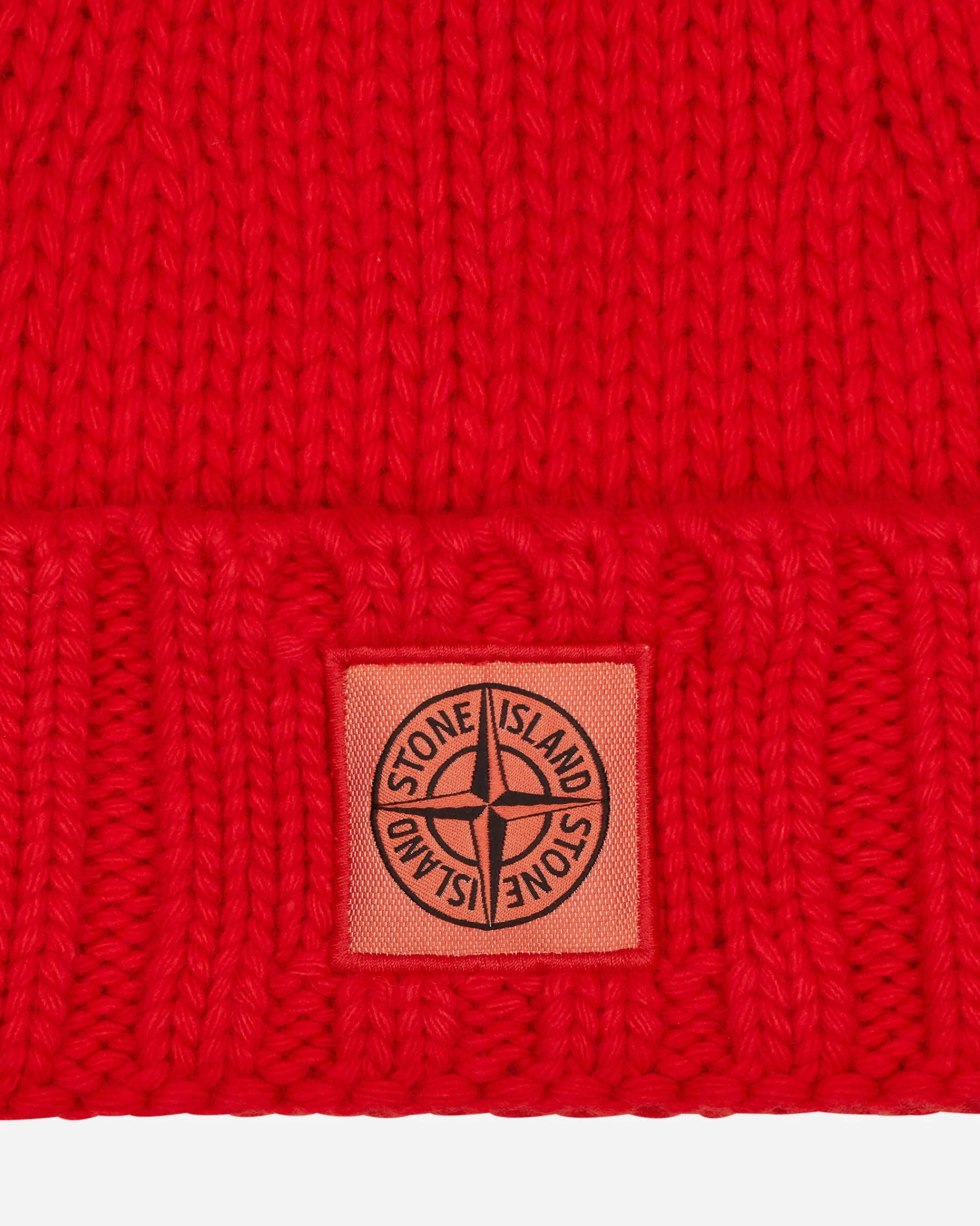 Stone Island Hats|Hats^Garment Dyed Wool Beanie Lobster Red