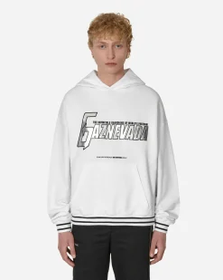 Slam Jam Sweatshirts^Gaznevada Graphic Hooded Sweatshirt White