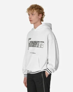 Slam Jam Sweatshirts^Gaznevada Graphic Hooded Sweatshirt White