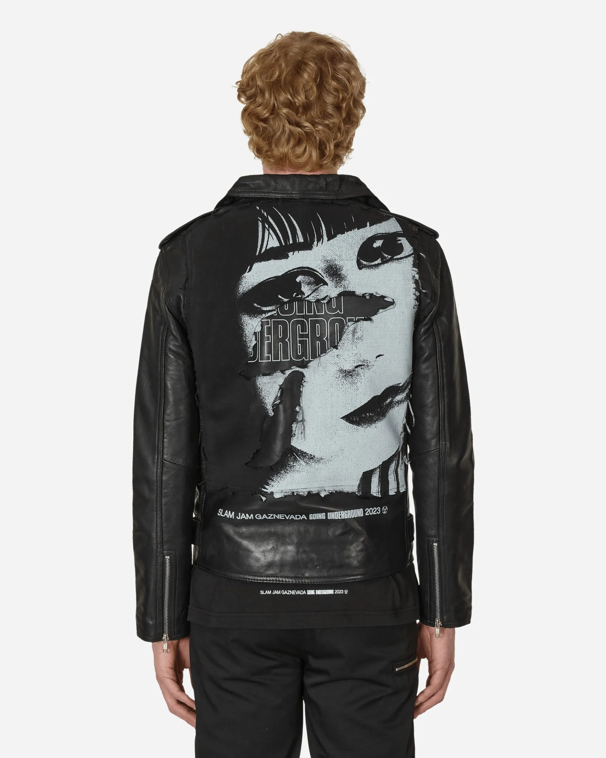 Slam Jam Coats And Jackets^Gaznevada Leather Jacket Black