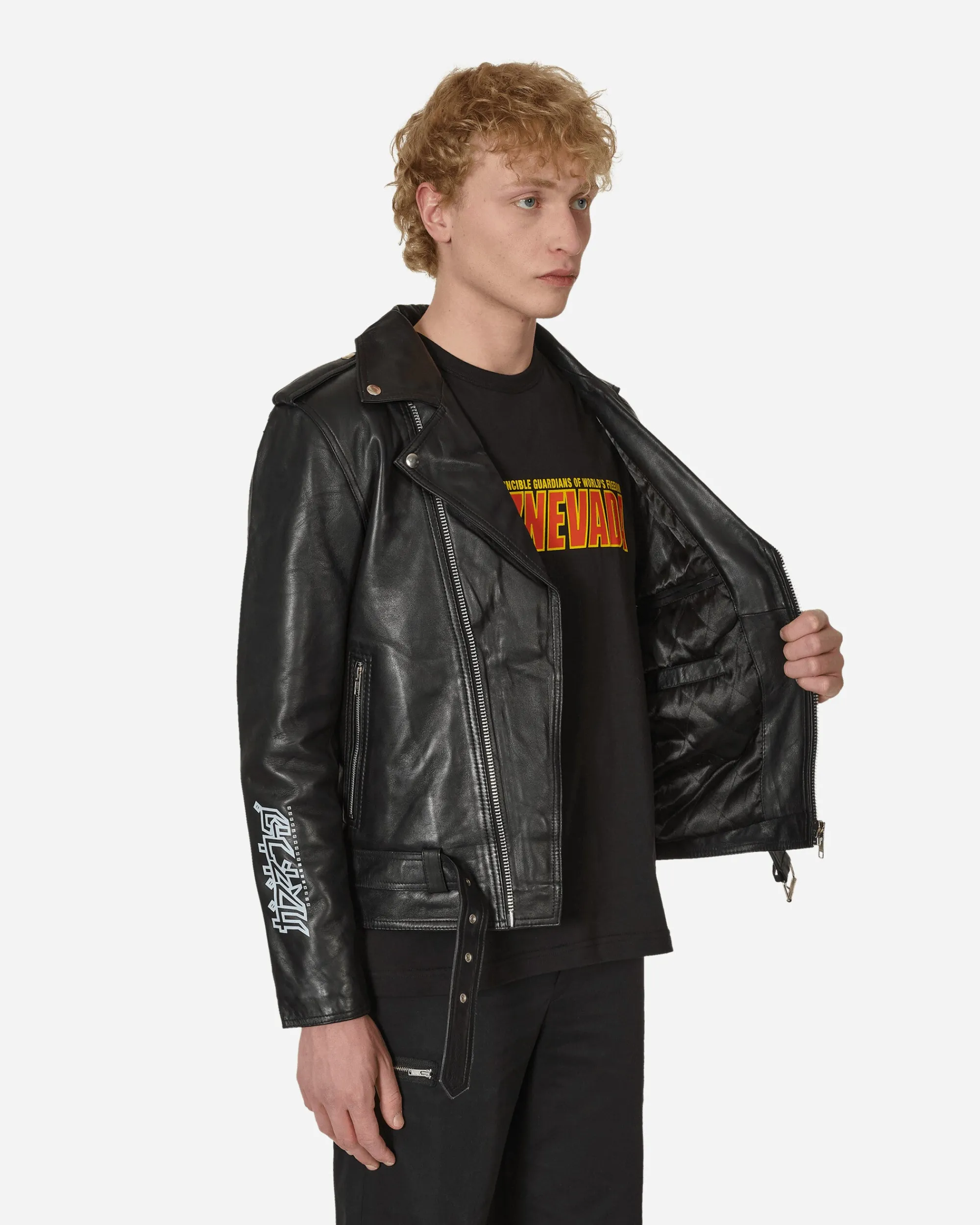 Slam Jam Coats And Jackets^Gaznevada Leather Jacket Black