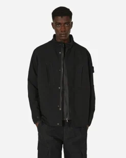 Stone Island Coats And Jackets^Ghost Piece Gabardine Doppio Jacket Black