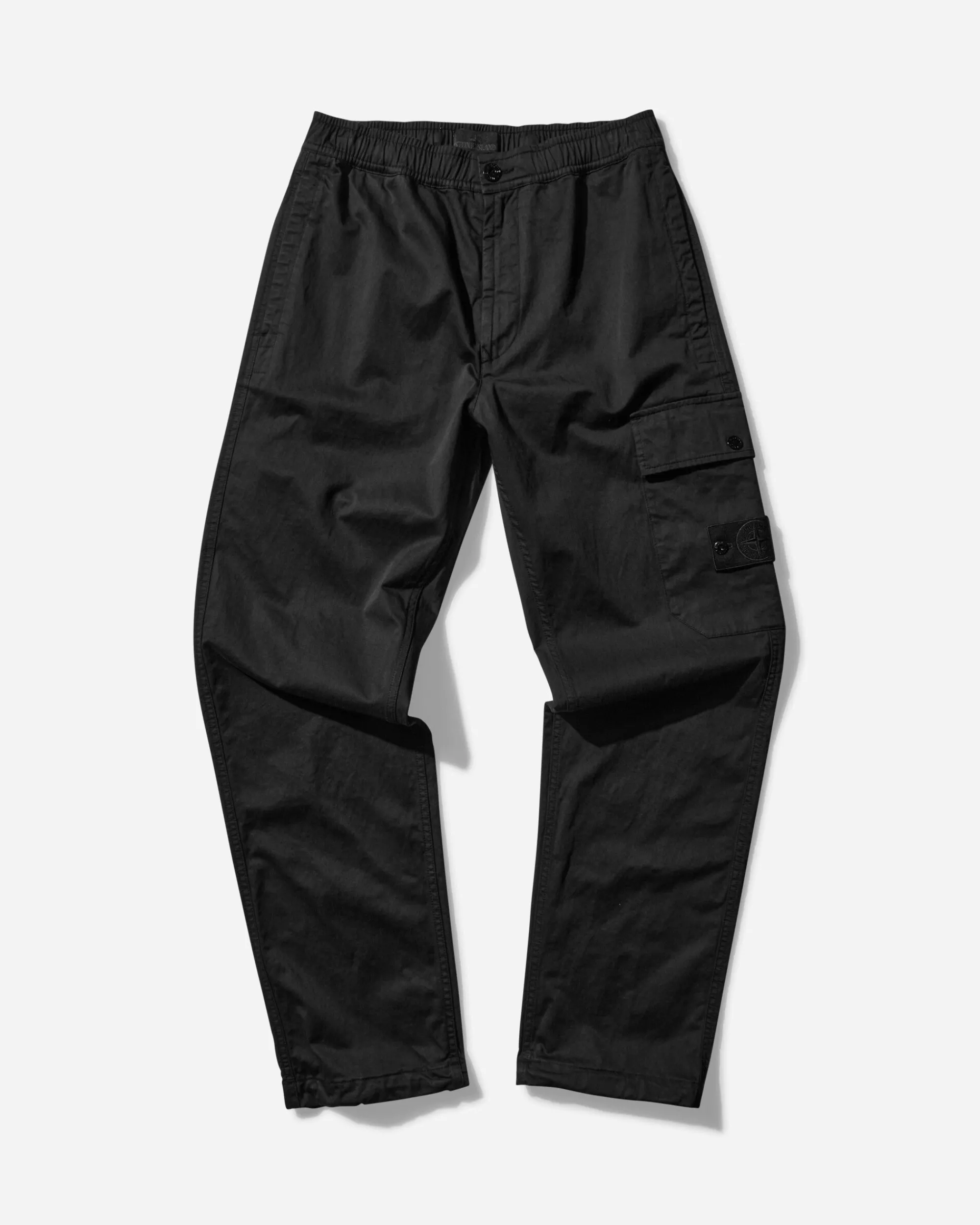Stone Island Pants^Ghost Stretch Cotton Wool Satin Cargo Pants Black