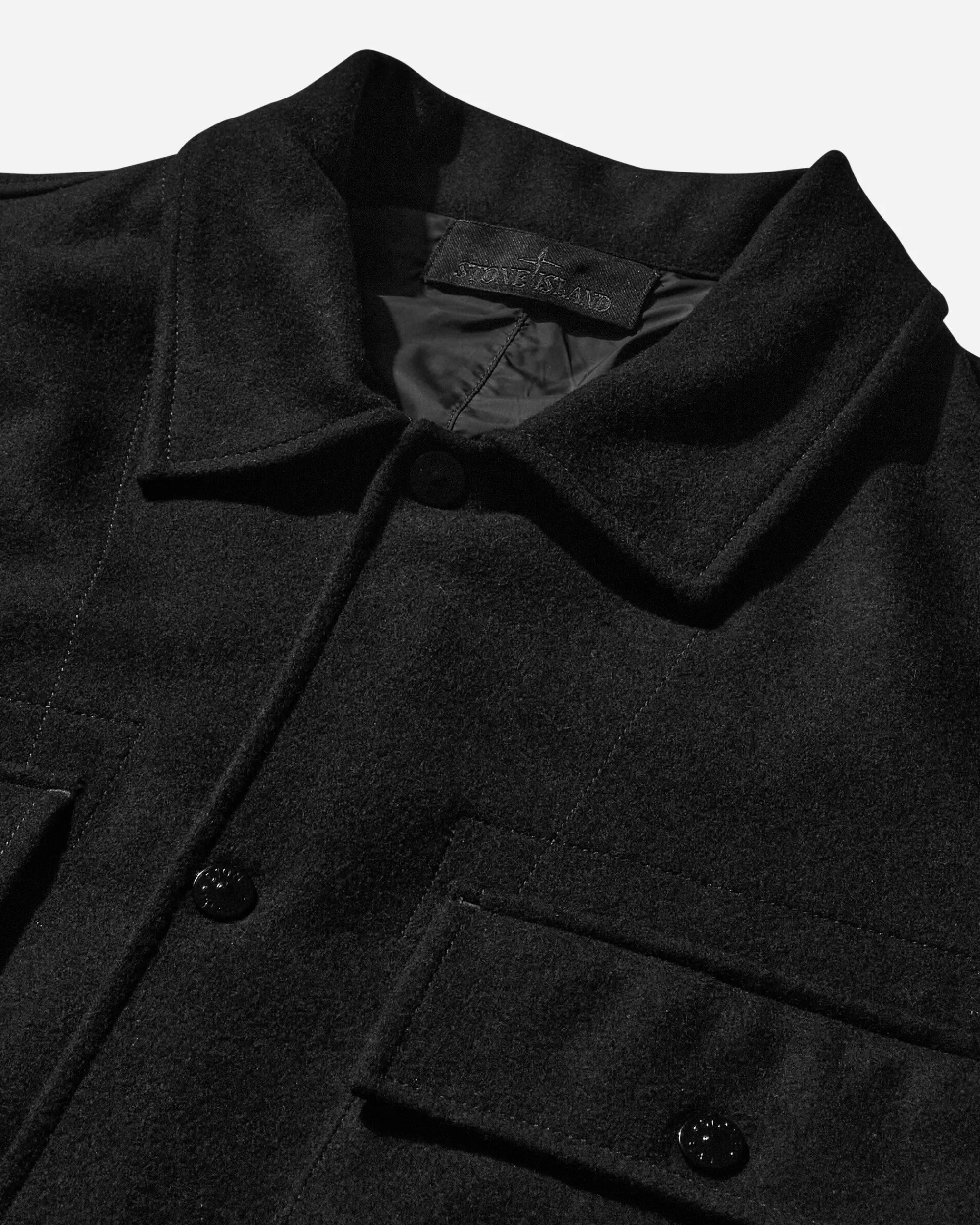 Stone Island Shirts^Ghost Weatherproof Cotton Canvas Overshirt Black