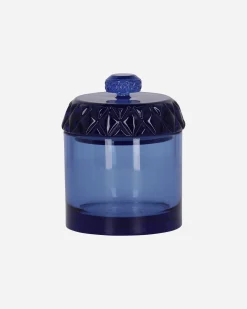 Houseplant High Times^Glass Stash Jar Blue