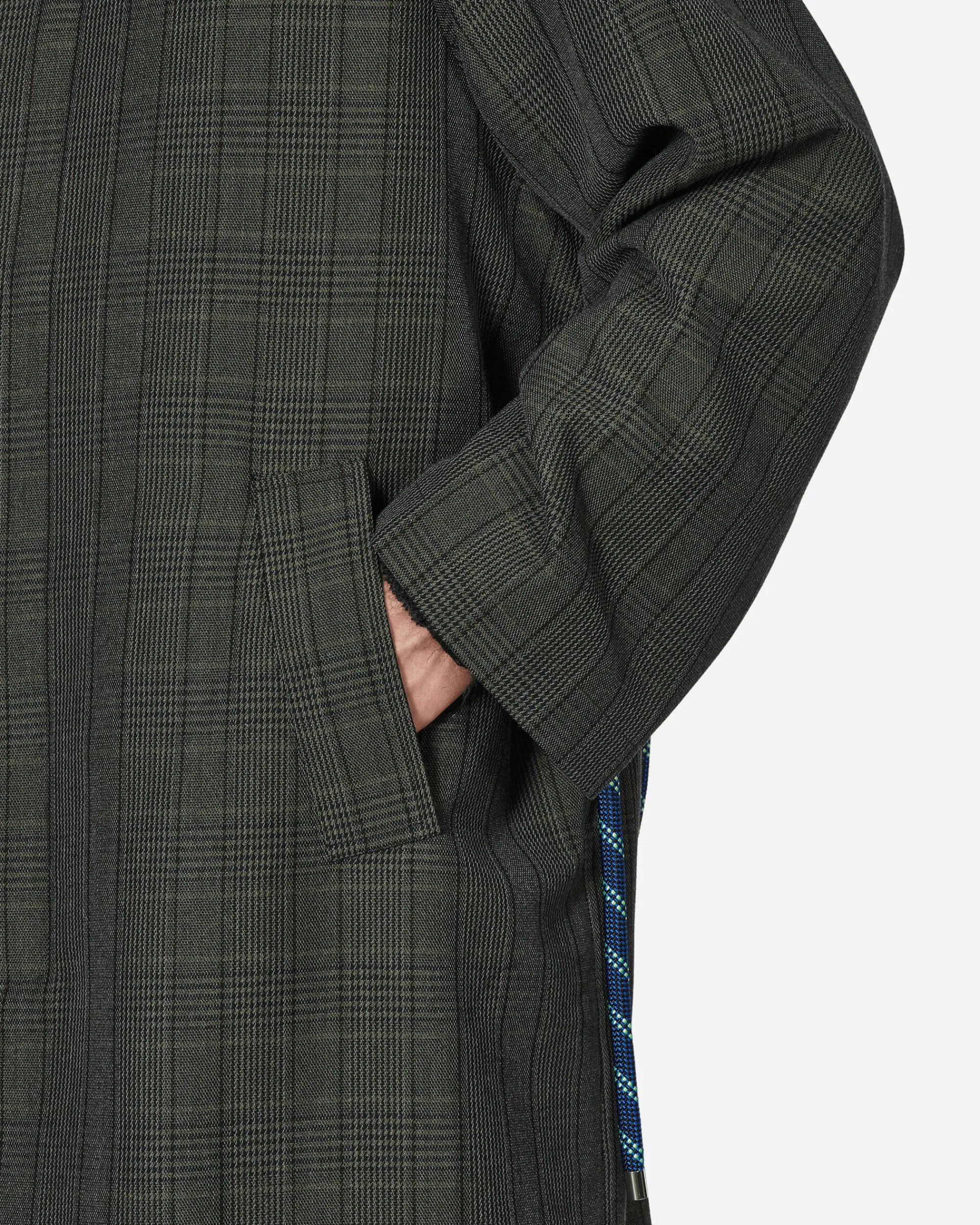 Song for the Mute Coats And Jackets^Glen Check Mac Coat Charcoal