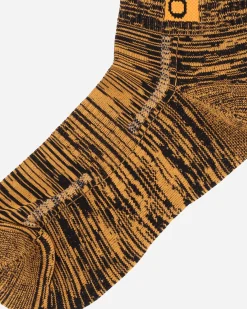 No Problemo Underwear^Glitch Knit Socks Orange