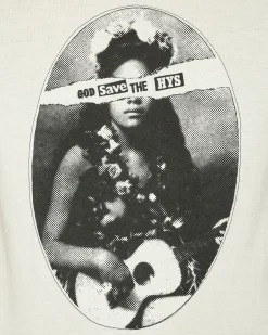 Hysteric Glamour T-Shirts^God Save The Hysteric T-Shirt Dirty White
