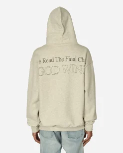 Online Ceramics Sweatshirts^God Wins Hoodie Off White Heather