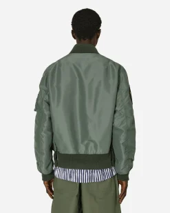 sacai Coats And Jackets^Gonz Nylon Twill Bomber Jacket Khaki
