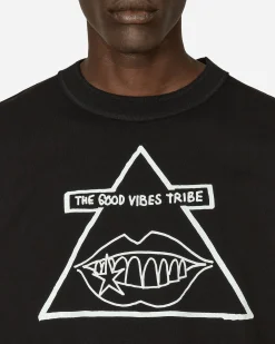 sacai T-Shirts^Gonz The Good Vibes Tribe T-Shirt Black