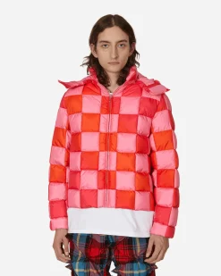 ERL Coats And Jackets^Gradient Checker Hooded Puffer Jacket Pink
