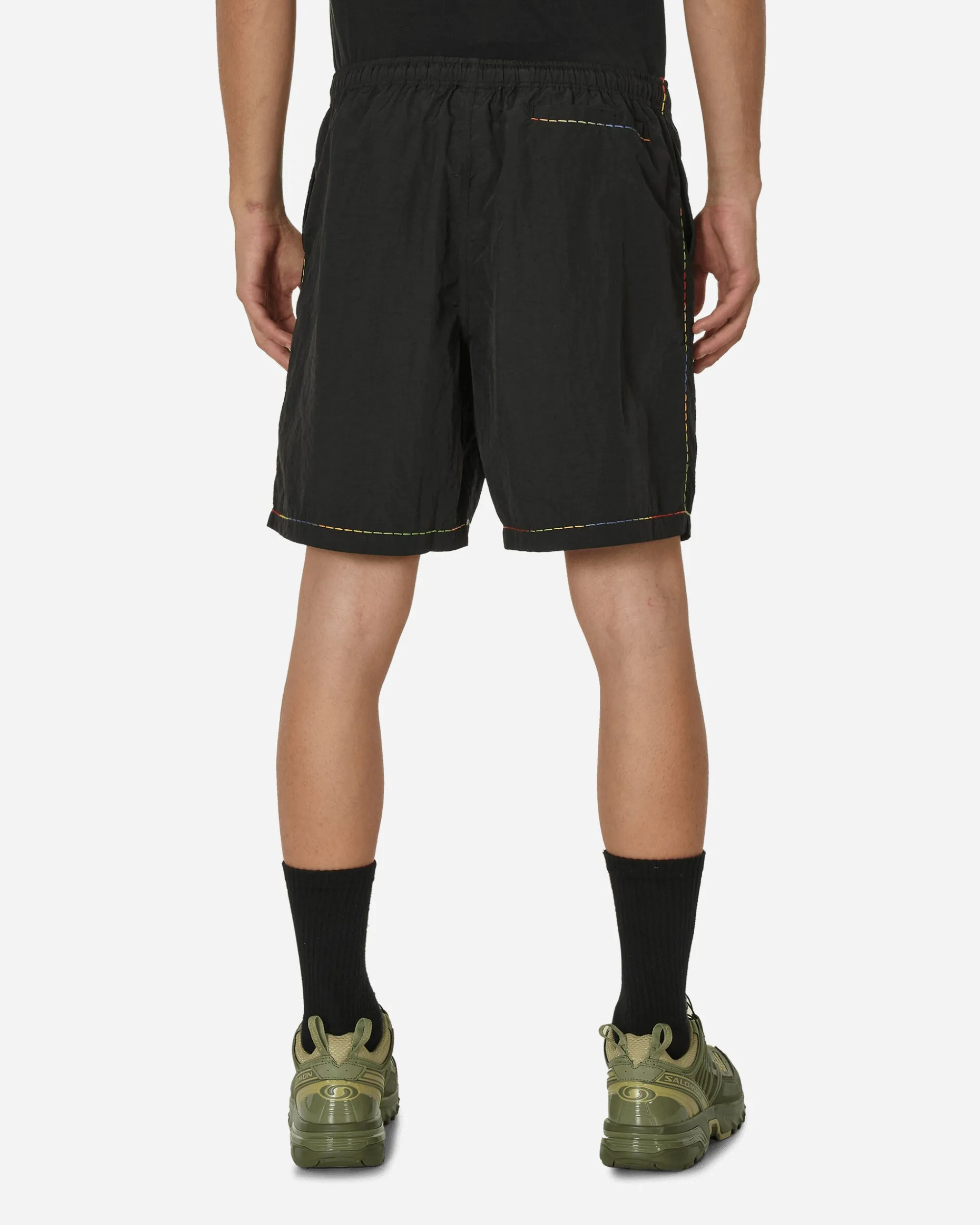 4 Worth Doing Shorts^Gradient Stitched Shorts Black