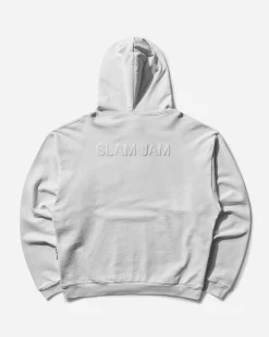 Slam Jam Sweatshirts^Graphic Hooded Sweatshirt White