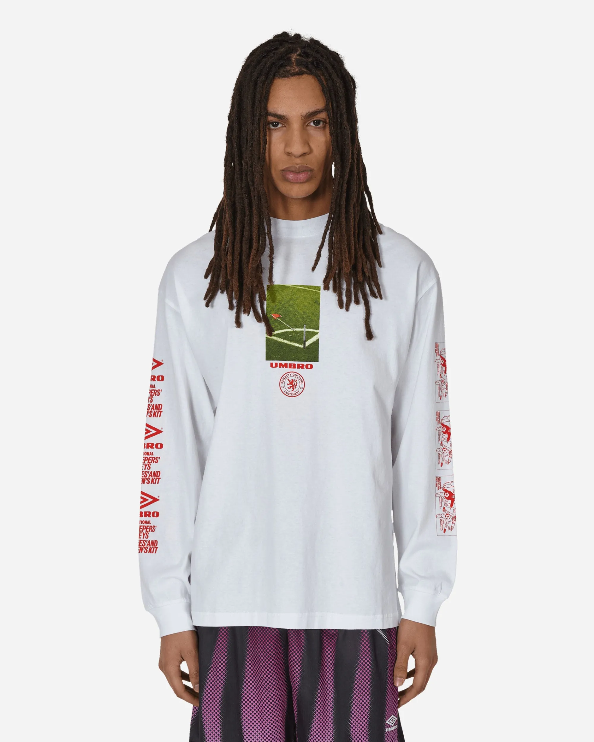 Umbro T-Shirts^Graphic Longsleeve T-Shirt White