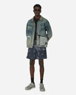 Aries Shorts^Graveyard Board Shorts Black