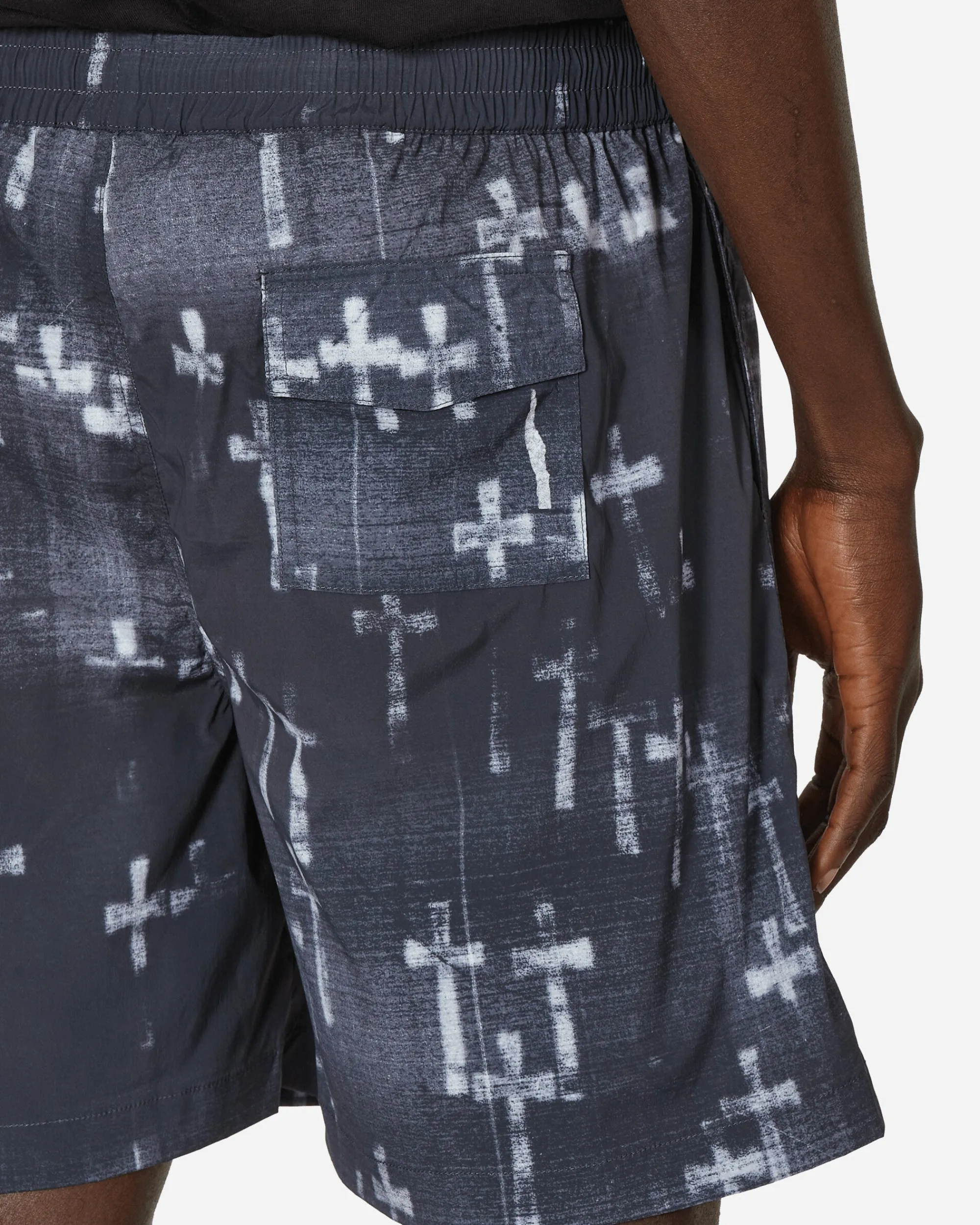 Aries Shorts^Graveyard Board Shorts Black