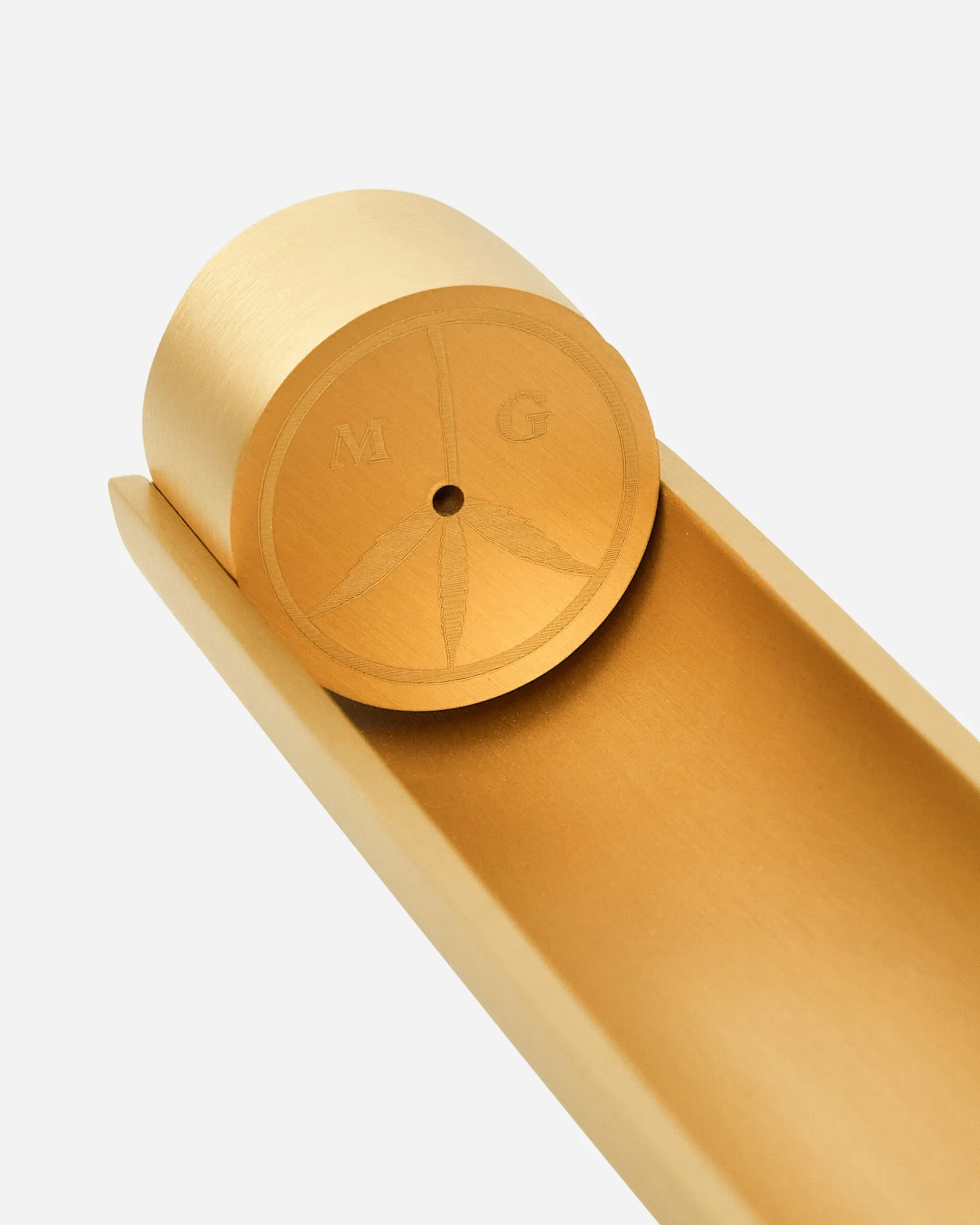 Mister Green Home^Half Pipe W/ Cylinder Burner Brass