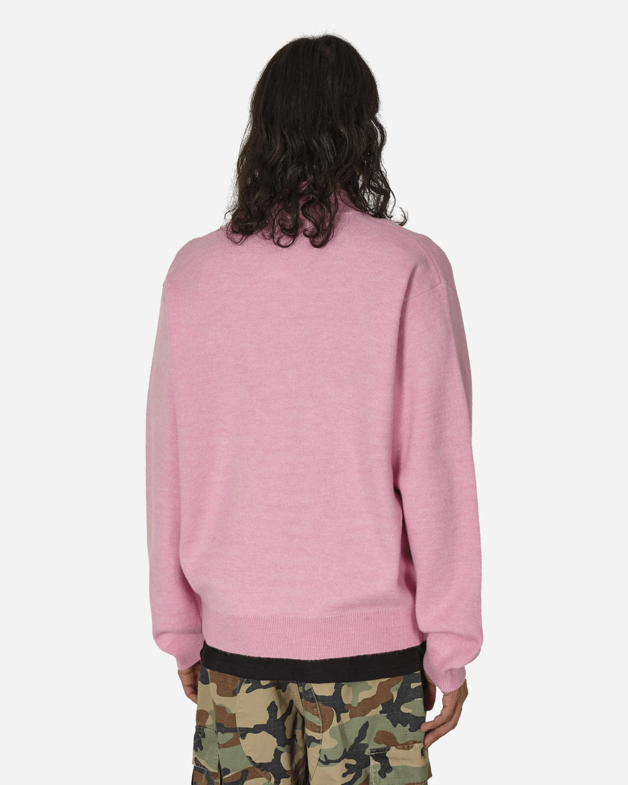 Stüssy Knitwear^Half Zip Mock Neck Sweater Pink