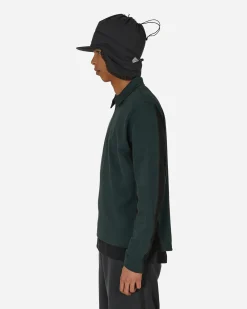 GR10K Sweatshirts^Half Zip Polo Sweater Forest Green