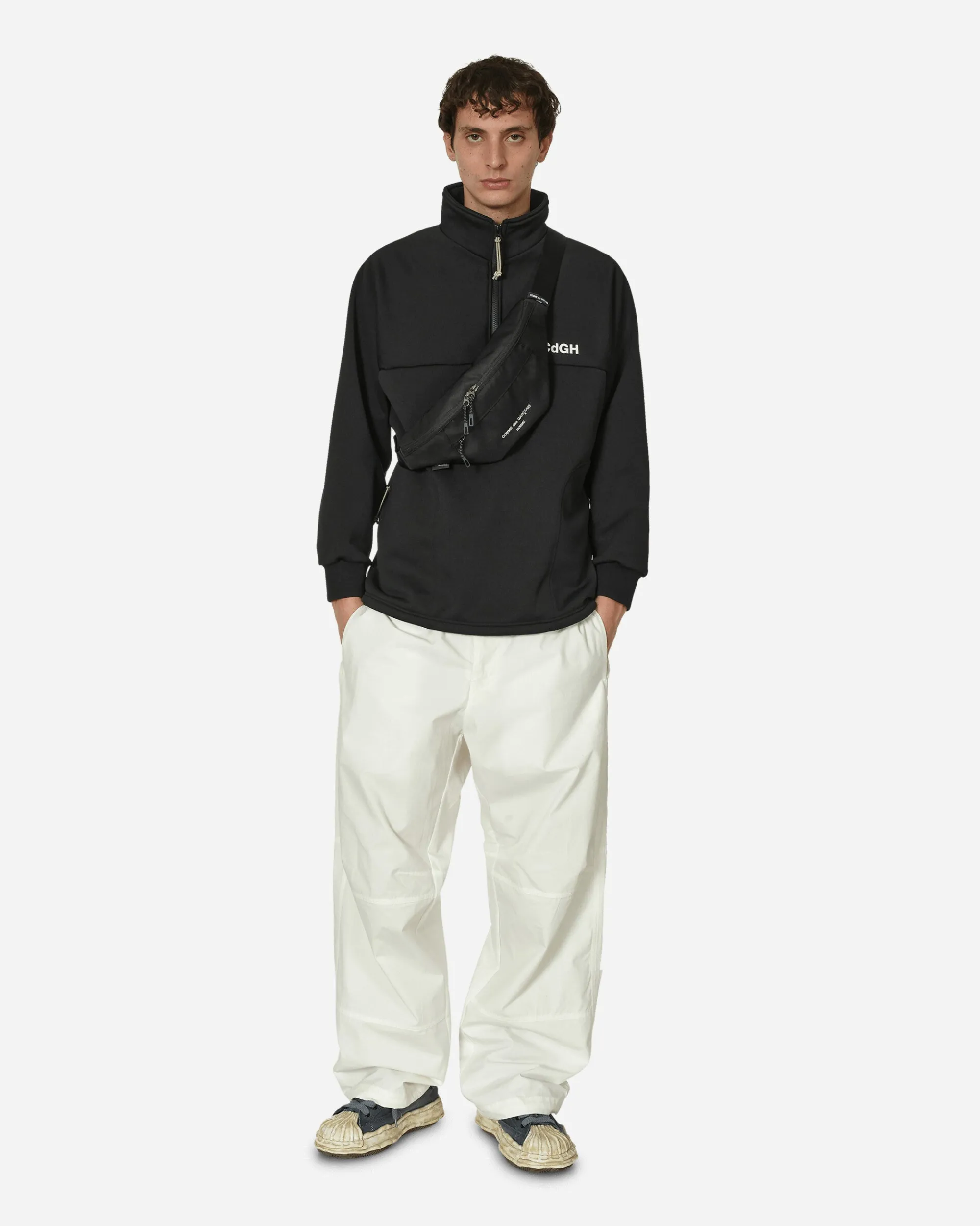 Comme Des Garçons Homme Sweatshirts^Half-Zip Sweatshirt Black